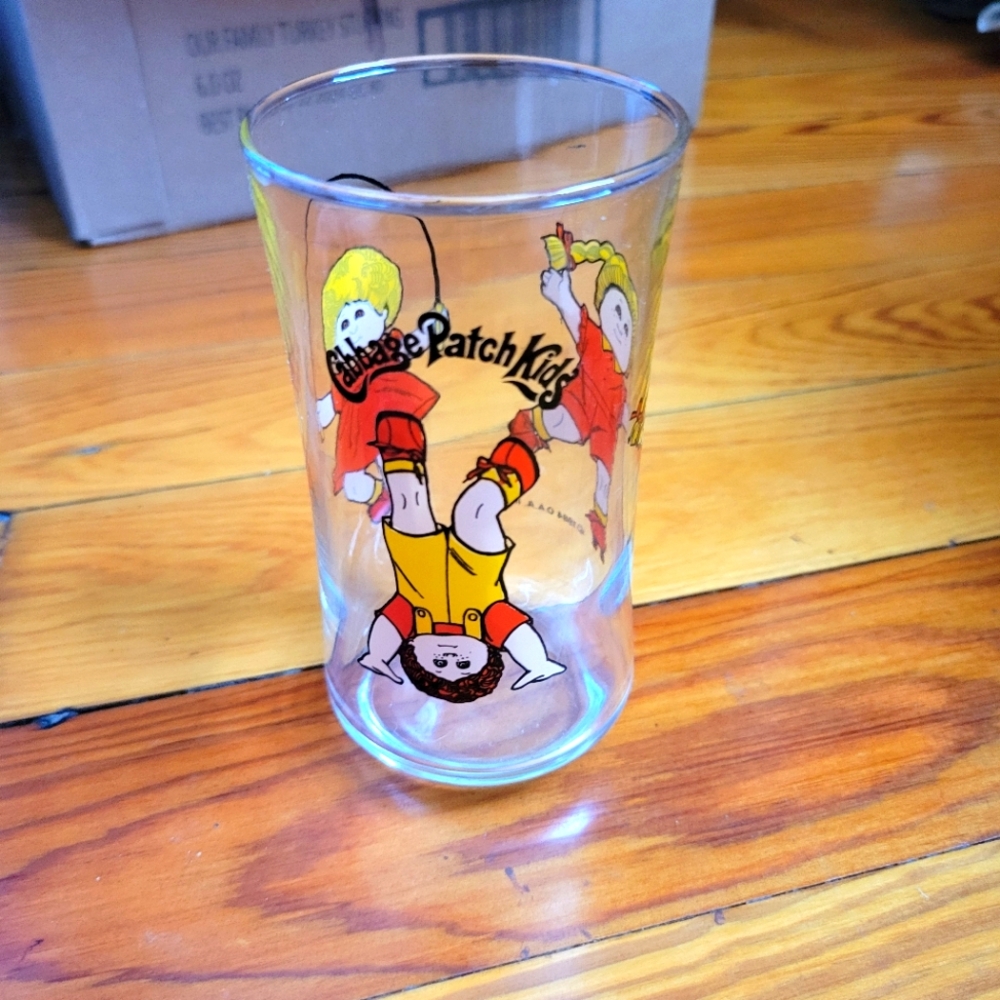 Vintage 1984 Cabbage patch collectors juice glass